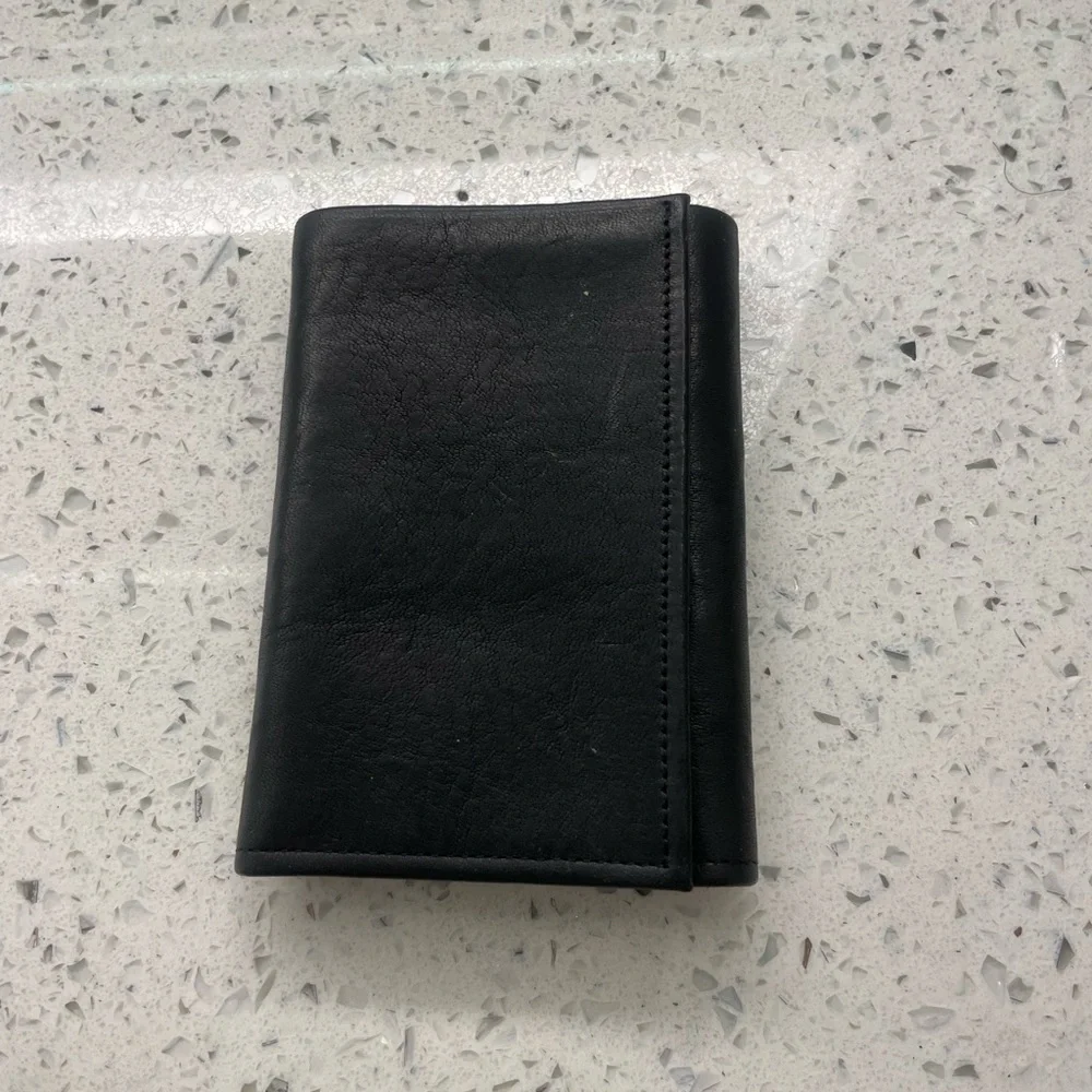 Black Leather Wallet by Buxton